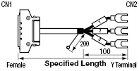 PCR Connector Round Cable (with Honda Tsushin Kogyo Connector):Related Image