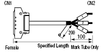 PCR Connector Round Cable (with Honda Tsushin Kogyo Connector):Related Image