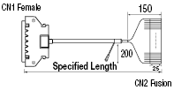 PCR Connector Round Cable (with Honda Tsushin Kogyo Connector):Related Image