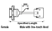 IEEE1284 (MDR) Panel Mounting Round Cable (with 3M Connectors):Related Image