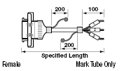 IEEE1284 (MDR) Panel Mounting Round Cable (with 3M Connectors):Related Image