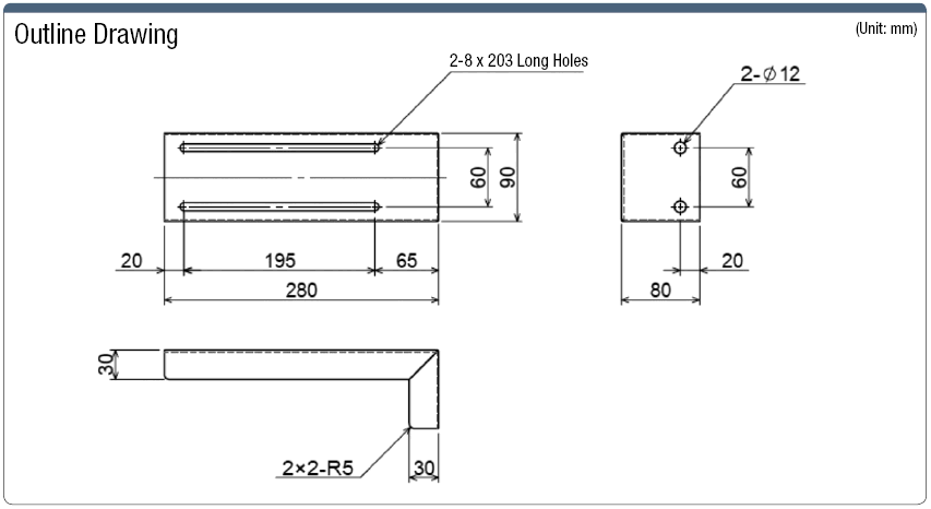 L-Shaped Box Mounting Bracket:Related Image