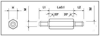 Hexagonal Male-Male Spacer:Related Image