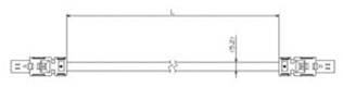 Cable with MECHATROLINK-III-compatible mini I/O connector: Related Image