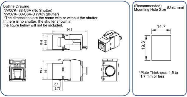 Tool-less Panel Mounting Type UTP/CAT6A: Related image