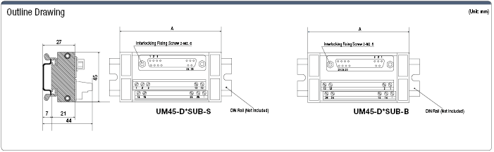 UM45 Series Connector (D-Sub):Related Image