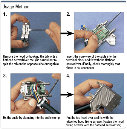 Screw-lock/Press Contact D-sub Connector (with Integrated Terminal Block):Related Image