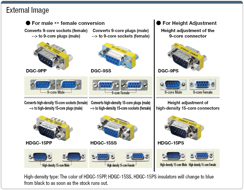 Convertible Male/Female D-Sub Connector:Related Image