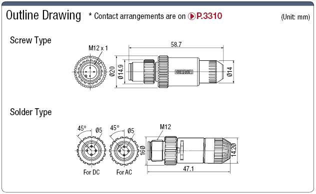 XS2 Waterproof Male Connector (Screw Model) for Sensor:Related Image