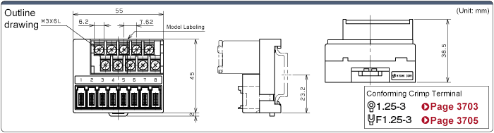 Screw Terminal Block / e-CON Conversion Type: Related Image