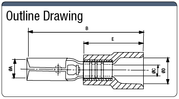 Plug-Model Connector Terminal, 110 Series Female (Fitting Part Exposed Model):Related Image