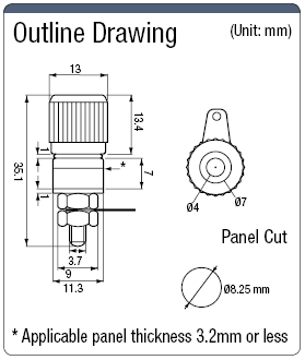 Ø 4 mm Banana Socket (6 A):Related Image