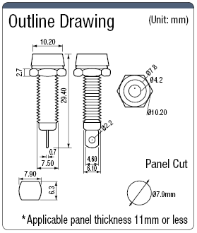 Ø 4 mm Low-profile Banana Plug (6 A):Related Image