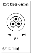 AC Cord - Fixed Length (PSE, UL, CSA) - Double-Ended (3-Nation Simultaneously Authenticated Product):Related Image