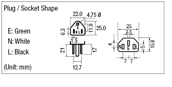 AC Cord - Fixed Length (UL / CSA) - Double-Ended:Related Image