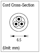 AC Cord - Fixed Length (UL / CSA) - Double-Ended:Related Image