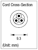 AC Cord - Fixed Length (UL / CSA) - Single-Sided Cutoff Model Socket:Related Image