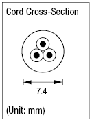 AC Cord - Fixed Length (BS) - Double-Ended:Related Image