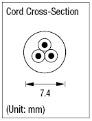 AC Cord - Fixed Length (CCC) - Double-Ended:Related Image