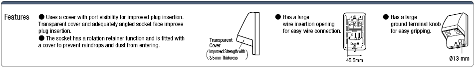 Extension Cord Parts - Grounded Waterproof Outlet:Related Image