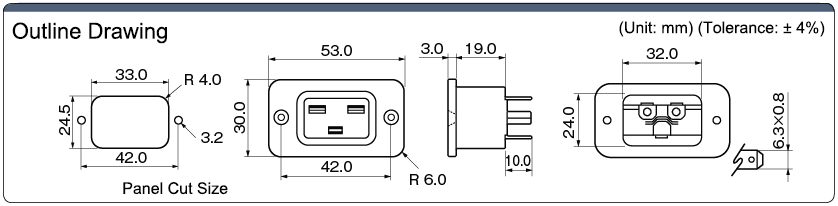 IEC Standard Inlet (Screw Fastened) / C20: Related image