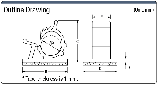 Nylon Cable Clip (4-Step Adjusting System):Related Image