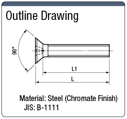 Flathead Screw (Chromate Finish):Related Image