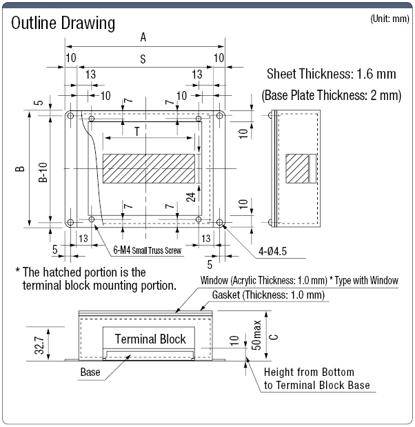 Steel Terminal Block Box, with Lid Model:Related Image