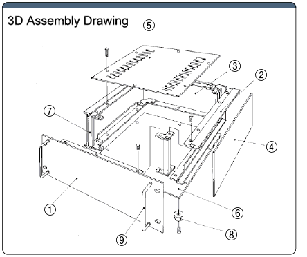 Aluminum Rack Case ERH Type (With Handle): Related Image