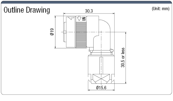 JN1 Waterproof Angle Plug (One-touch Lock):Related Image