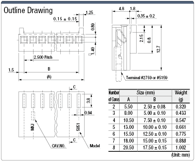 5051 / 5045 Connector Socket Housing:Related Image