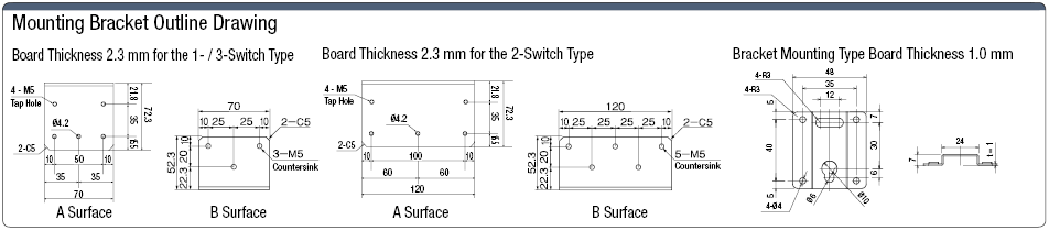 Steel Medium-sized Switch Box with Packing, W70 x H55 Single Unit:Related Image