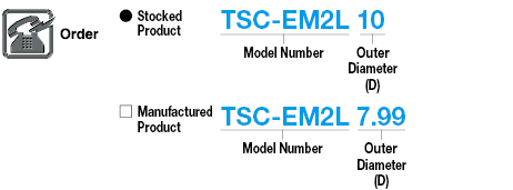 TSC series carbide square end mill, 2-flute / 4D Flute Length (long) model:Related Image