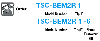 TSC series carbide ball end mill, regular model:Related Image