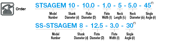 Carbide T-Slot Cutter, 2-Flute / 4-Flute, Angular:Related Image