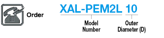 XAL Series Carbide Square End Mill, 2-Flute / 4D Flute Length (Long) Model:Related Image