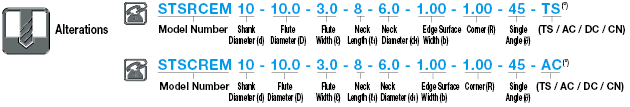 Carbide T-Slot Cutter, 2-Flute / 4-Flute, Bottom Radius, Back Corner Angle:Related Image