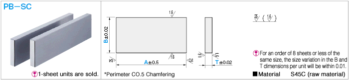 Parallel Block (Raw Steel), Flat Type: Related Image