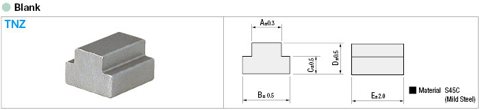 T-Slot Nut, Blank:Related Image