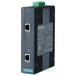 Gigabit PoE Injector, IEEE 802.3af/at, Wide Temperature