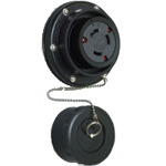 Waterproof Panel Outlet - Twist Lock 60 A