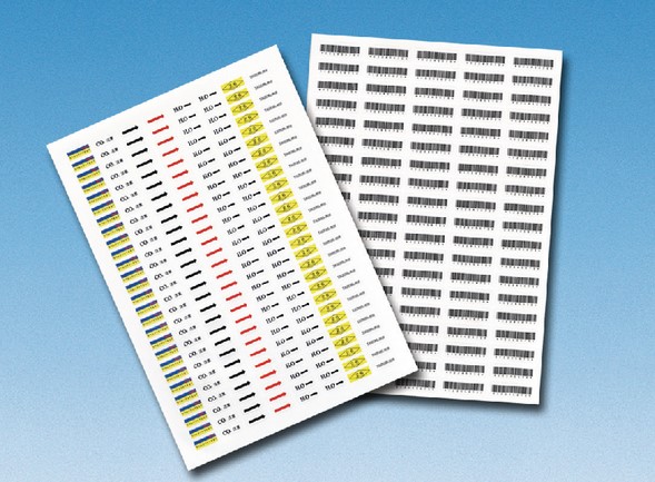 Tab Tag Label, Tab Label for Laser Printer (made of polyester film)