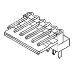 2.5-mm Pitch Mini-Latch (TM) Wafer, Right Angle Type 5046