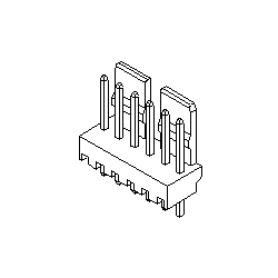 2.50 mm Pitch Single-Row Cable-to-Circuit Board Header