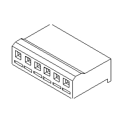 3.96 mm Pitch, 1 Row, Cable-To-Circuit Board Housing, 11/12 Positions