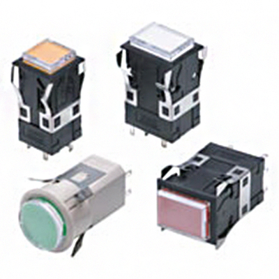 Lighted Pushbutton Switch, Square, A3PA
