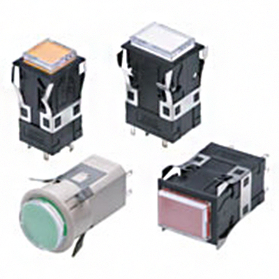 Lighted Pushbutton Switch, Rectangular, A3PJ