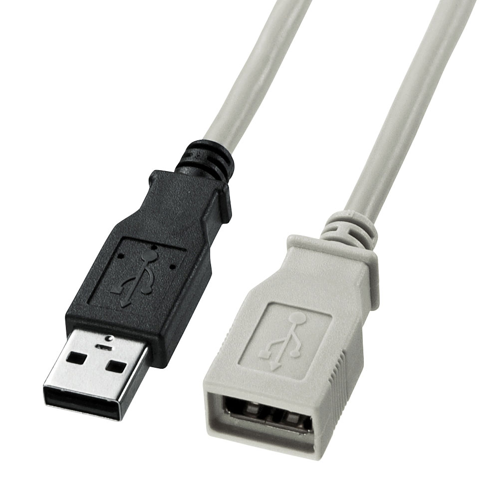 USB extension cable A⇔A female (PC99 standard)