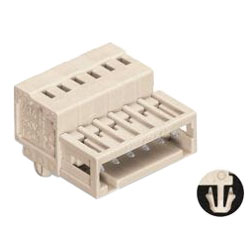 Spring Type Connector, 734 Series, 3.5 mm Pitch, Male Snap Infoot (Hole Stop) Type