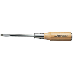 Wooden handle through screwdriver (strong class)